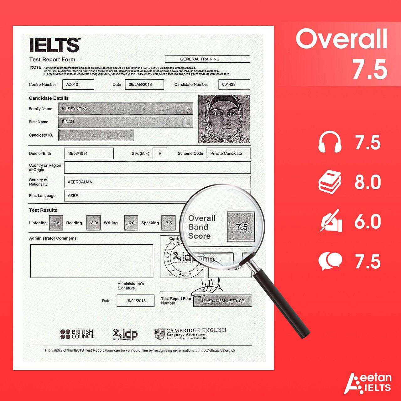 Upgrade ielts band score