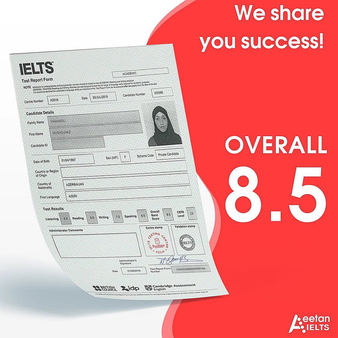 Ielts certificate for sale in India