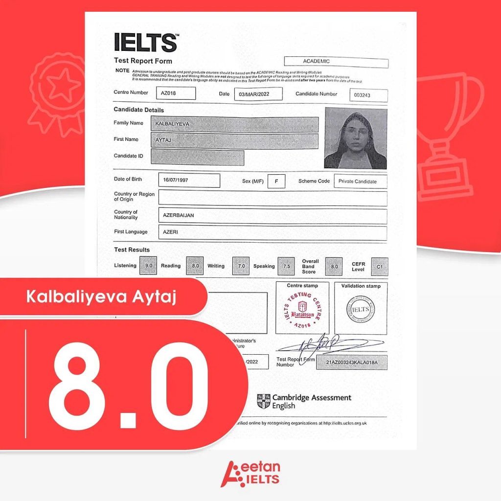 Buy ielts certificate band 7.5