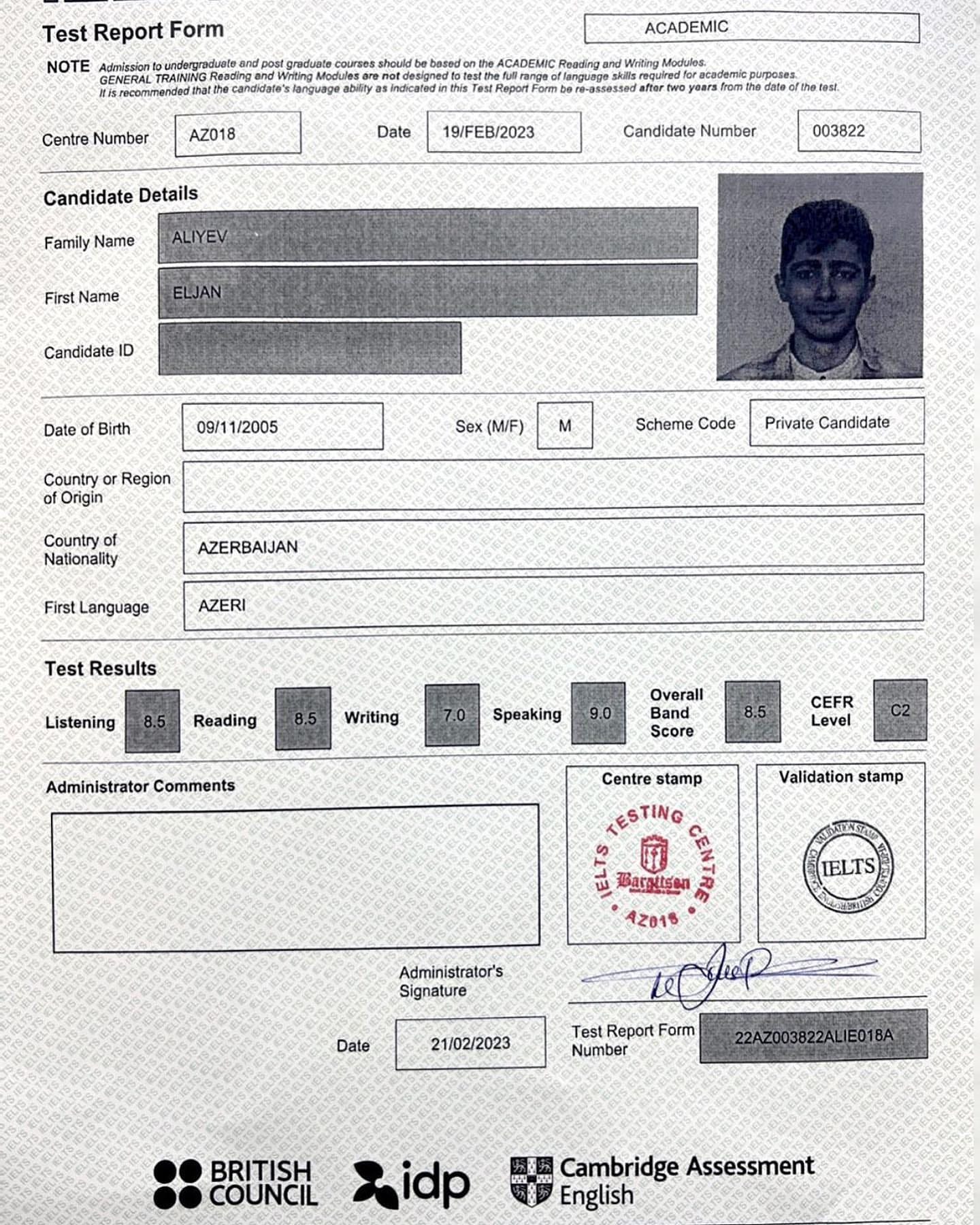 Buy ielts certificate band 7.0