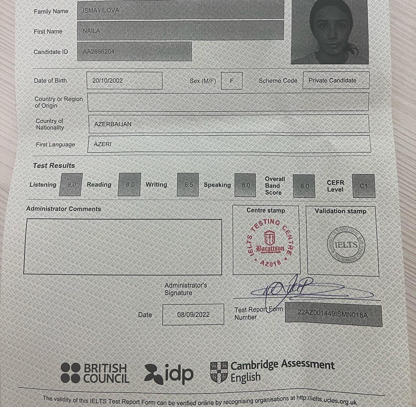 buy ielts Certificate band 7